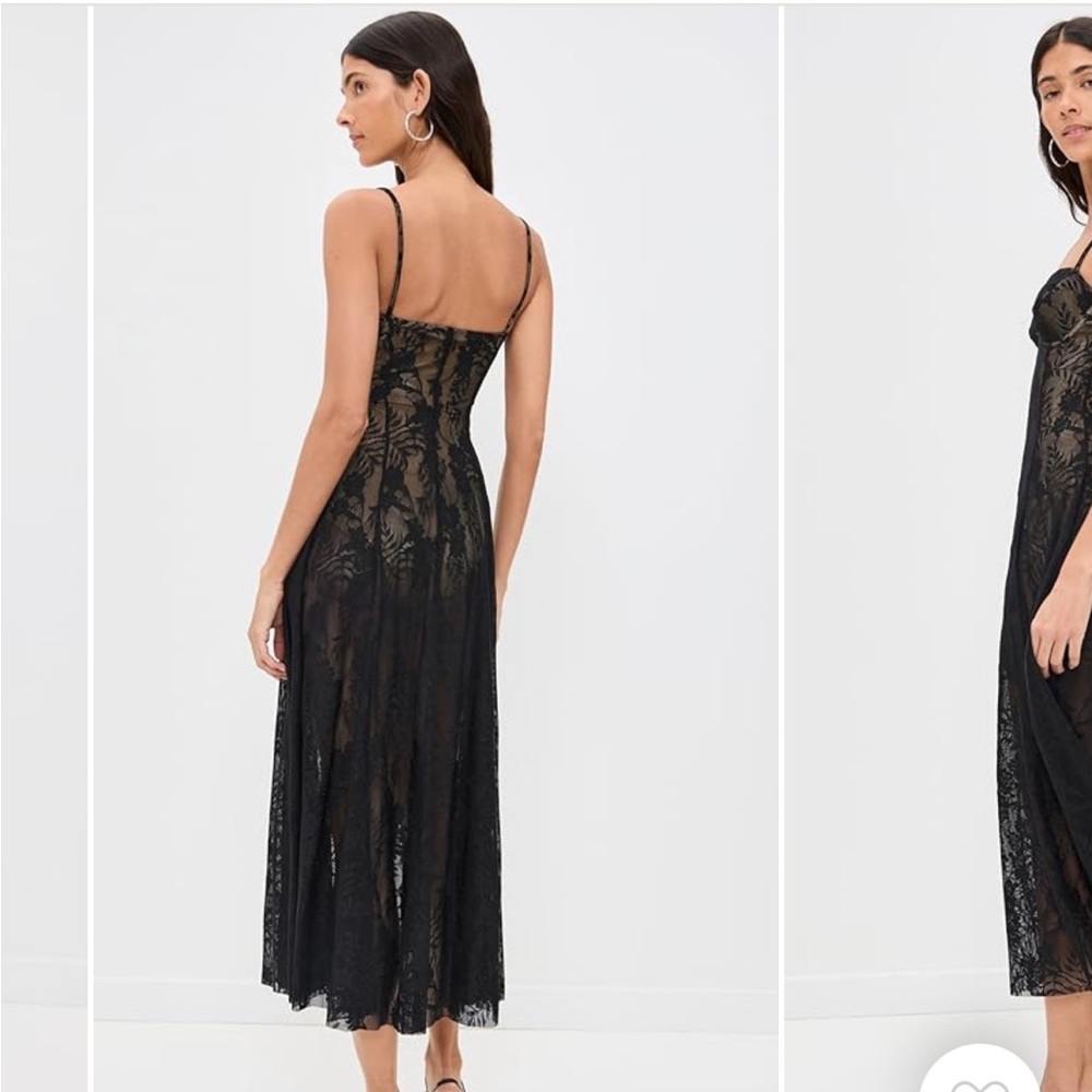 Norma Kamali Black Lace Dress with Underwire - NEVER WORN - MEDIUM - Picture 2 of 4